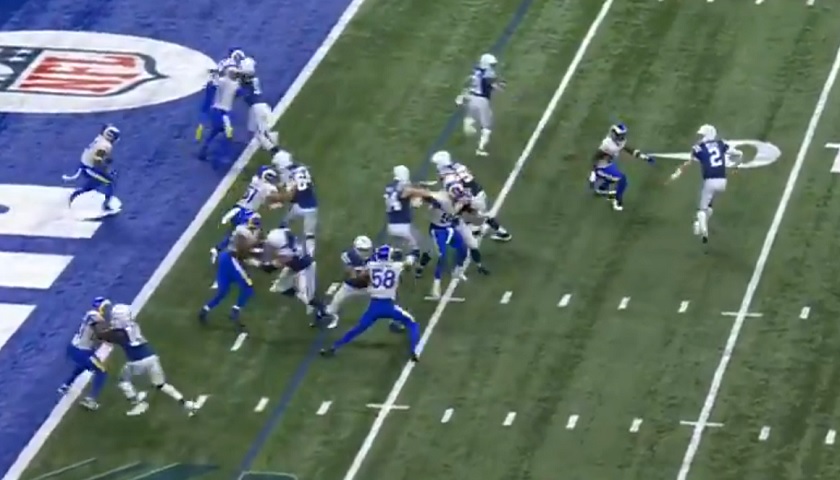 carson wentz shovel pass intercepted