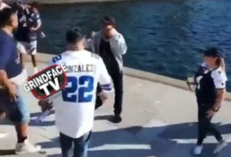 Dallas Cowboys fans in wild fight after Chargers game