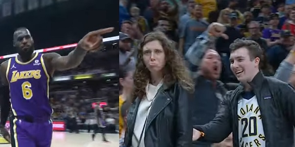 LeBron James points at two Pacers fans, gets them ejected over things they were saying